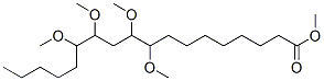 9,10,12,13-Tetramethoxyoctadecanoic acid methyl ester molecular structure