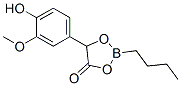 2-Butyl-5-(4-hydroxy-3-methoxyphenyl)-1,3,2-dioxaborolan-4-one molecular structure