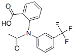 Benzoic  acid,  2-[acetyl[3-(trifluoromethyl)phenyl]amino]- molecular structure