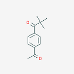 1-Propanone, 1-(4-acetylphenyl)-2,2-dimethyl- molecular structure