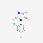 3-(2,4-dichlorophenyl)-5,5-dimethylimidazolidine-2,4-dione molecular structure