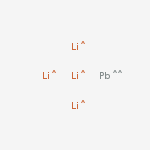 Lead, compd. with lithium (1:4) molecular structure
