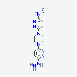 6,6-(1,4-Piperazinediyl)bis(3(2H)-pyridazinone)dihydrazone molecular structure