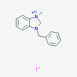 1H-Benzimidazolium, 1-methyl-3-(phenylmethyl)-, iodide