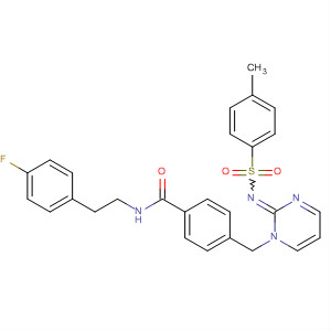 Benzamide,N-[2-(4-fluorophenyl)ethyl]-4-[[2-[[(4-methylphenyl)sulfonyl]imino]-1(2H)-pyrimidinyl]methyl]-