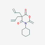 3-cyclohexyl-2-methylidene-5,5-bis(prop-2-enyl)-1,3-oxazinane-4,6-dione
