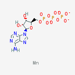 adenosine, 5'-(tetrahydrogen triphosphate), manganese(2+) salt (1:1) molecular structure