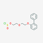 Chlorosulfurous acid, 2-[2-([1,1'-biphenyl]-2-yloxy)ethoxy]ethyl ester molecular structure