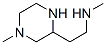 N-METHYL-2-(4-METHYLPIPERAZIN-2-YL)ETHANAMINE molecular structure