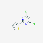 Pyrimidine, 4,6-dichloro-2-(2-thienyl)- molecular structure
