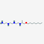 1,2-ETHANEDIAMINE,N,N'-BIS(2-AMINOETHYL)-,MONO[1-METHYL-2-(OCTYLOXY)ETHYL] DERIV molecular structure