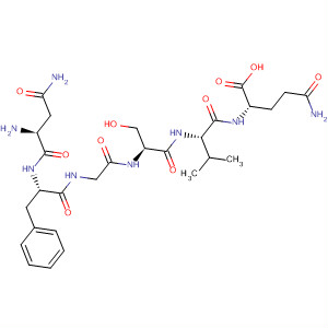 L-Glutamine, L-asparaginyl-L-phenylalanylglycyl-L-seryl-L-valyl- molecular structure