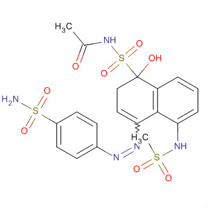 Acetamide,N-[[4-[[4-(aminosulfonyl)phenyl]azo]-1-hydroxy-5-[(methylsulfonyl)amino]-1-naphthalenyl]sulfonyl]- molecular structure