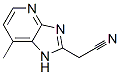 1H-IMIDAZO[4,5-B]PYRIDINE-2-ACETONITRILE,7-METHYL- molecular structure