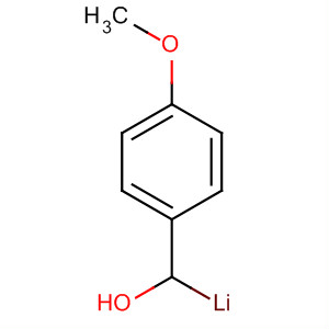 Benzenemethanol, 4-methoxy-, lithium salt molecular structure