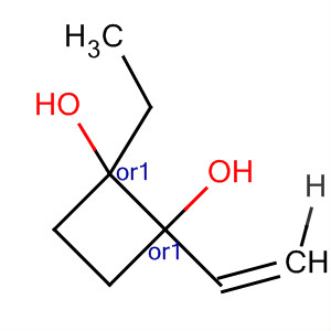 1,2-Cyclobutanediol, 1-ethenyl-2-ethyl-, cis- molecular structure