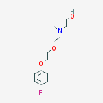 2-[{2-[2-(4-fluorophenoxy)ethoxy]ethyl}(methyl)amino]ethanol molecular structure