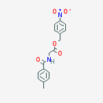 4-nitrobenzyl N-[(4-methylphenyl)carbonyl]glycinate molecular structure