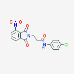 N-(4-chlorophenyl)-3-(4-nitro-1,3-dioxoisoindol-2-yl)propanamide molecular structure