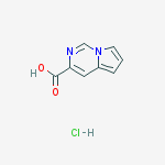 Pyrrolo[1,2-c]pyrimidine-3-carboxylic Acid;hydrochloride molecular structure