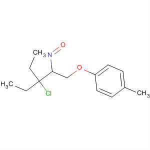 Benzene, 1-[(3-chloro-3-ethyl-2-nitrosopentyl)oxy]-4-methyl- molecular structure