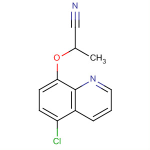 Propanenitrile, 2-[(5-chloro-8-quinolinyl)oxy]- molecular structure