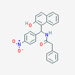 N-[(2-hydroxynaphthalen-1-yl)-(4-nitrophenyl)methyl]-2-phenylacetamide molecular structure