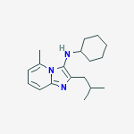 N-cyclohexyl-5-methyl-2-(2-methylpropyl)imidazo[1,2-a]pyridin-3-amine molecular structure