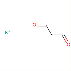 Propanedial, ion(1-), potassium molecular structure