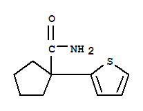 1-(thiophen-2-yl)cyclopentanecarboxamide molecular structure