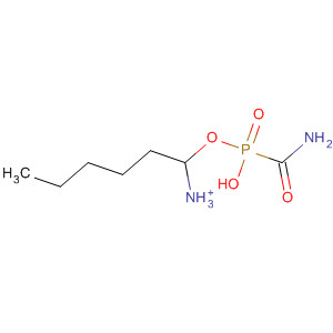 Phosphonic acid, (aminocarbonyl)-, monohexyl ester, monoammoniumsalt molecular structure