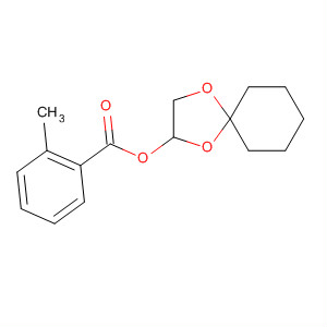Benzoic acid, 2-methyl-, 1,4-dioxaspiro[4.5]dec-2-yl ester molecular structure