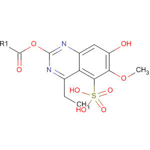 7-Quinazolinol, 4-ethyl-6-methoxy-, hydrogen sulfate (ester) molecular structure