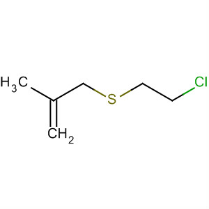 1-Propene, 3-[(2-chloroethyl)thio]-2-methyl- molecular structure