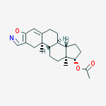 (1S,3aS,3bR,10aR,10bS,12aS)-10a,12a-dimethyl-2,3,3a,3b,4,5,10,10a,10b,11,12,12a-dodecahydro-1H-cyclopenta[7,8]phenanthro[3,2-d][1,2]oxazol-1-yl acetate molecular structure