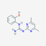 2-(4,6-dimethylpyrimidin-2-yl)-1-(2-hydroxyphenyl)guanidine molecular structure