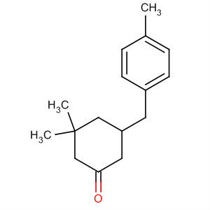 Cyclohexanone, 3,3-dimethyl-5-[(4-methylphenyl)methyl]- molecular structure