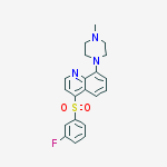 4-(3-fluorophenyl)sulfonyl-8-(4-methylpiperazin-1-yl)quinoline