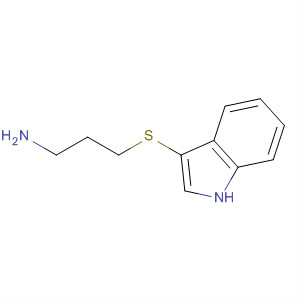 1-Propanamine, 3-(1H-indol-3-ylthio)- molecular structure