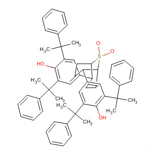 Phenol,4,4'-(9,9-dioxido-9-thiabicyclo[3.3.1]nonane-2,6-diyl)bis[2,6-bis(1-methyl-1-phenylethyl)- molecular structure
