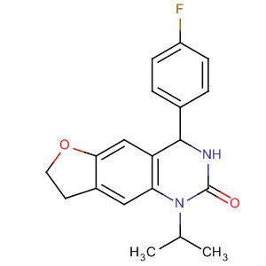 Furo[2,3-g]quinazolin-2(1H)-one,4-(4-fluorophenyl)-3,4,7,8-tetrahydro-1-(1-methylethyl)- molecular structure