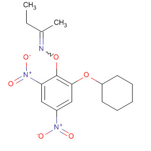 2-Butanone, O-[2-(cyclohexyloxy)-4,6-dinitrophenyl]oxime molecular structure