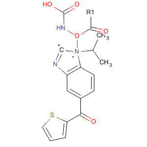 Carbamic acid, [5-(2-thienylcarbonyl)-1H-benzimidazol-2-yl]-,1-methylethyl ester molecular structure