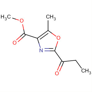 4-Oxazolecarboxylic acid, 5-methyl-2-(1-oxopropyl)-, methyl ester