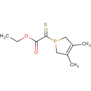 1H-Phosphole-1-acetic acid, 2,5-dihydro-3,4-dimethyl-, ethyl ester,1-sulfide molecular structure