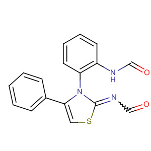 Formamide,N-[3-[2-(formylamino)phenyl]-4-phenyl-2(3H)-thiazolylidene]- molecular structure