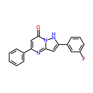 2-(3-fluorophenyl)-5-phenylpyrazolo[1,5-a]pyrimidin-7(1H)-one molecular structure