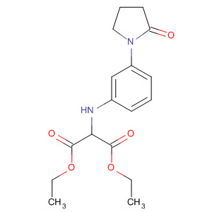 Propanedioic acid, [[3-(2-oxo-1-pyrrolidinyl)phenyl]amino]-, diethyl ester molecular structure