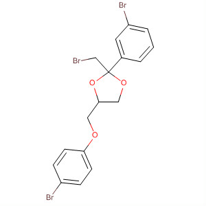 1,3-Dioxolane,2-(bromomethyl)-4-[(4-bromophenoxy)methyl]-2-(3-bromophenyl)- molecular structure