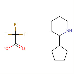 Piperidine, 2-cyclopentyl-, trifluoroacetate molecular structure